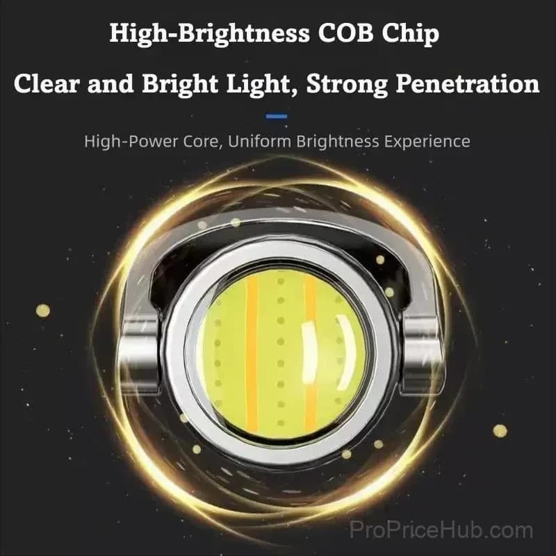 Rechargeable Mini Keychain Flashlight, 800 Lumens, 6 Modes - View 6