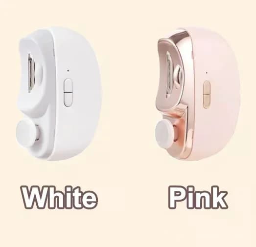 3-in-1 Automatic Electric Nail Clipper with Polisher, White - View 6