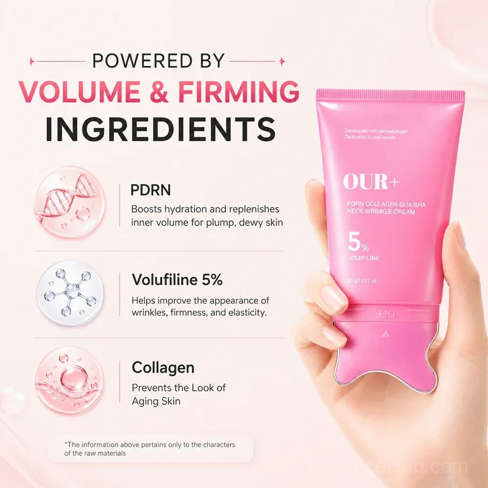 PDRN Collagen Gua Sha Neck Wrinkle Cream - View 3