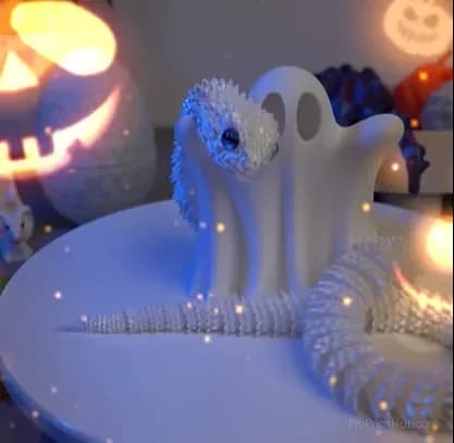 Halloween Ghost Decorations with Tea Lights - View 6