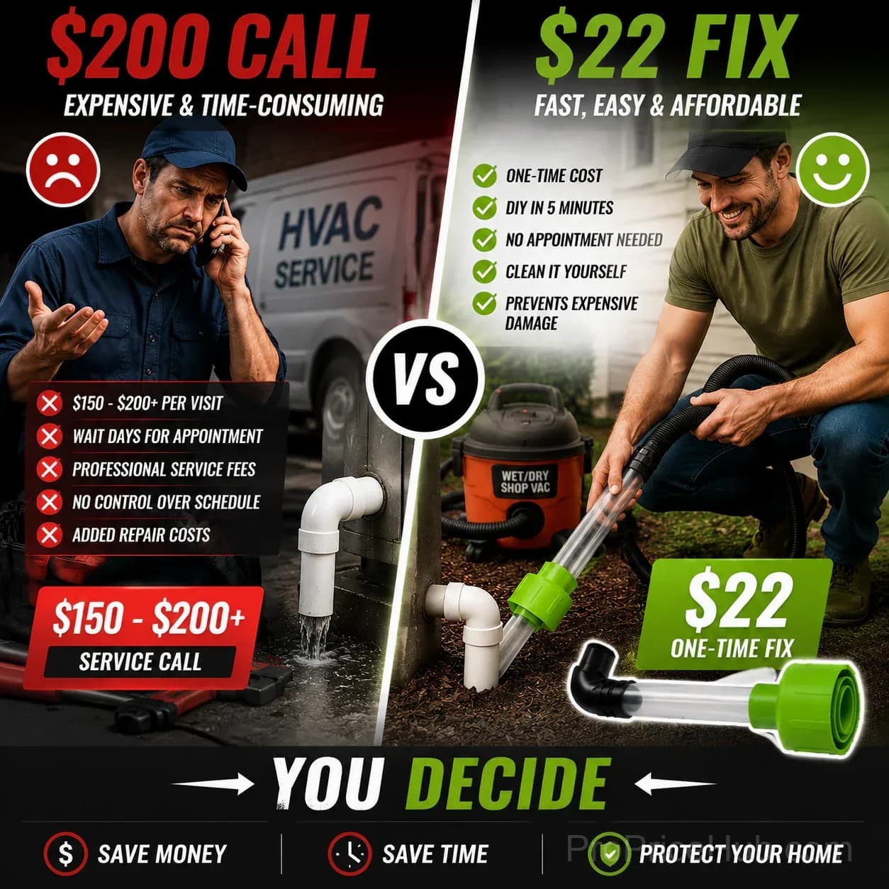 AC Drain Cleaner - Clear Clogs in Minutes, No Plumber Needed - View 6