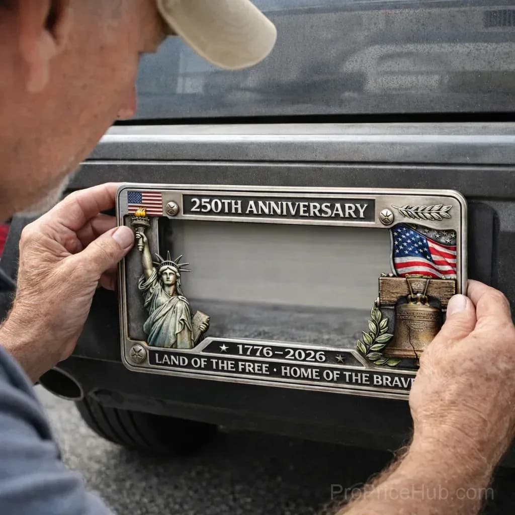 250th Anniversary Commemorative License Plate Frame - View 2