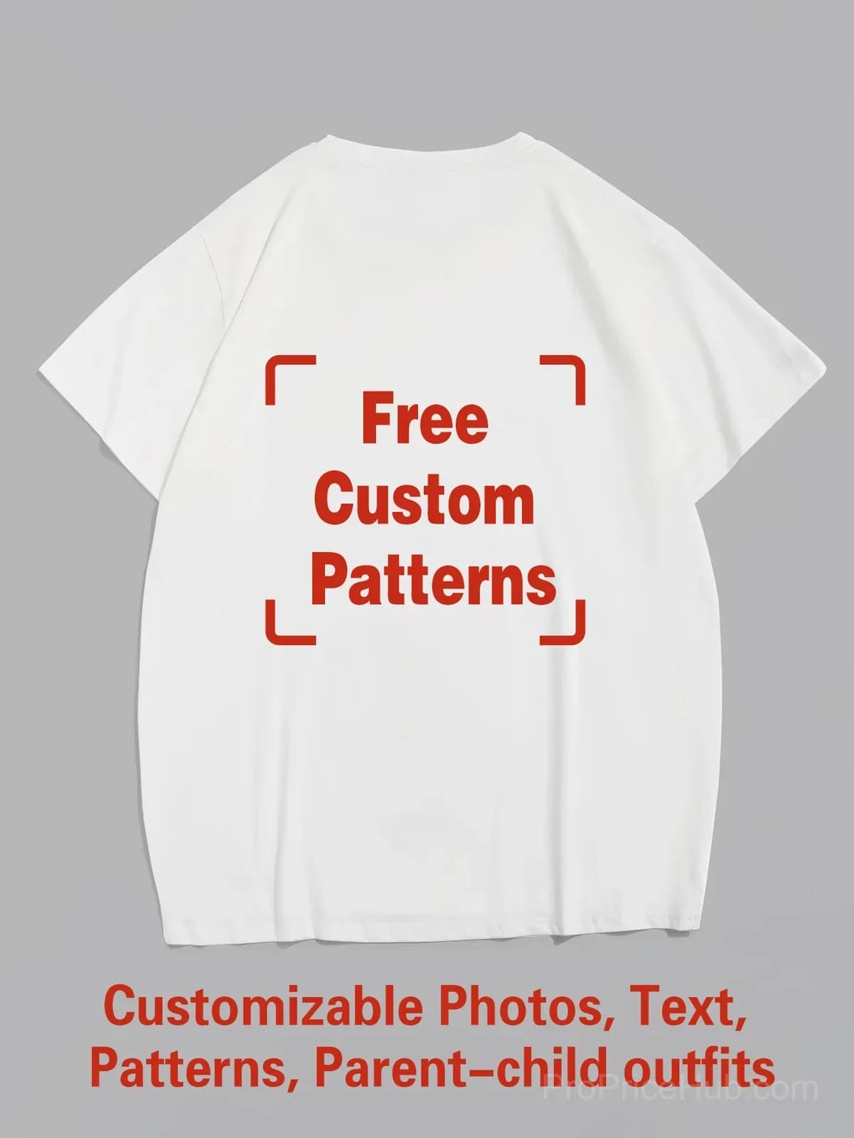 Custom Big & Tall T-Shirt – Photo, Text, Logo - View 18