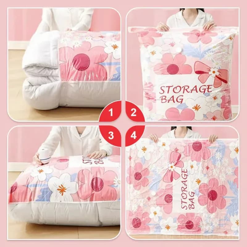 Vacuum Storage Bags, 3 Small 70 x 50 cm with Electric Pump - View 9