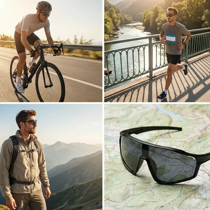 Photochromic Outdoor Sports Glasses, Grey, 1 PC - View 10