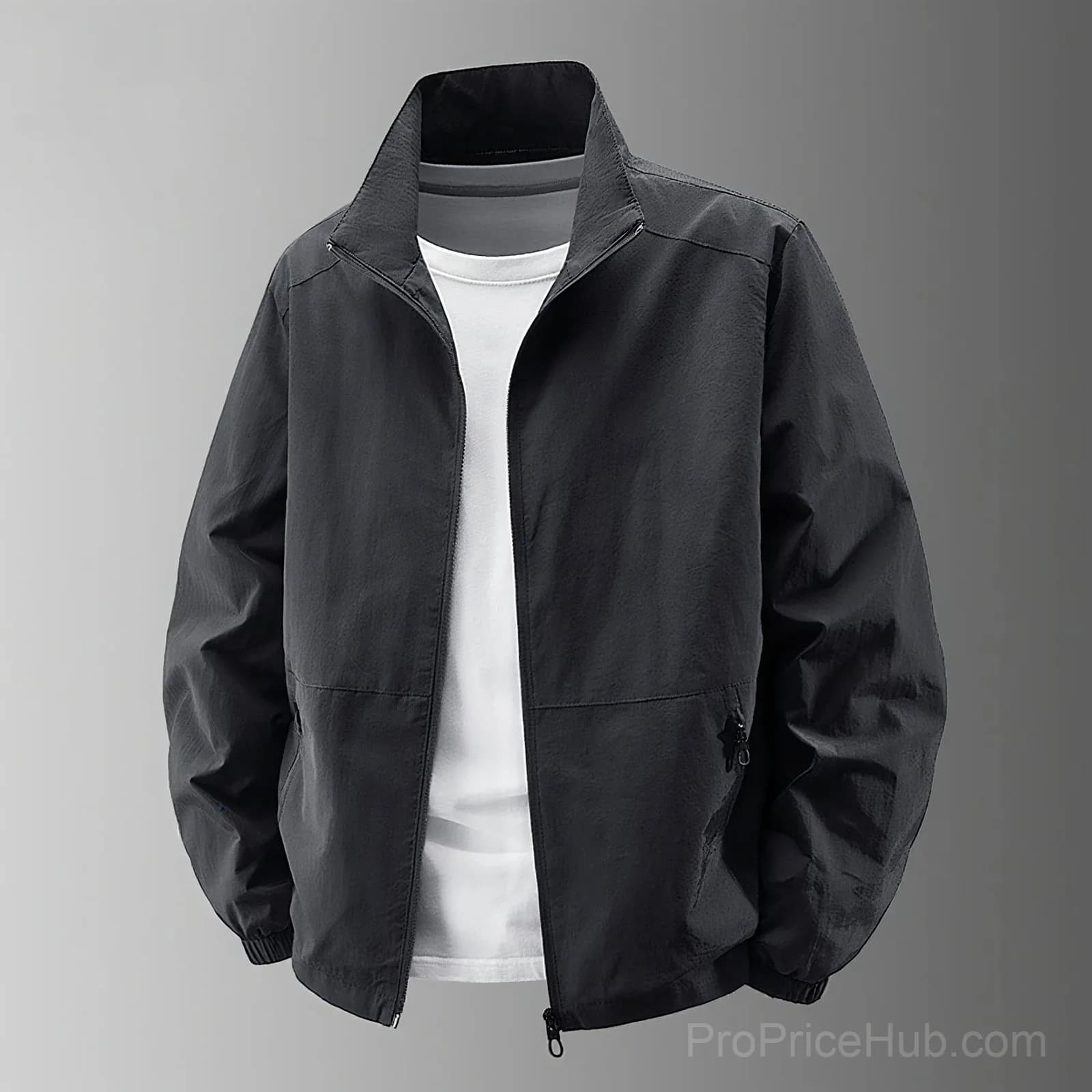 Men's Big & Tall Quick-Dry Standing Collar Outdoor Jacket M-5XL - View 6
