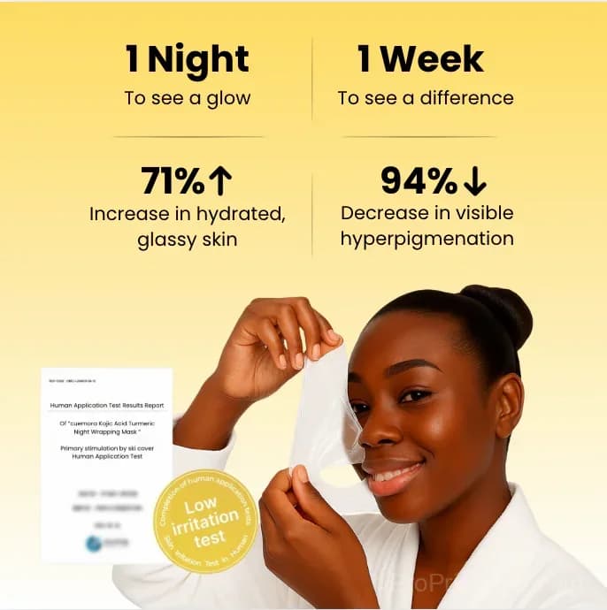 Kojic Acid & Turmeric Overnight Face Mask - View 3