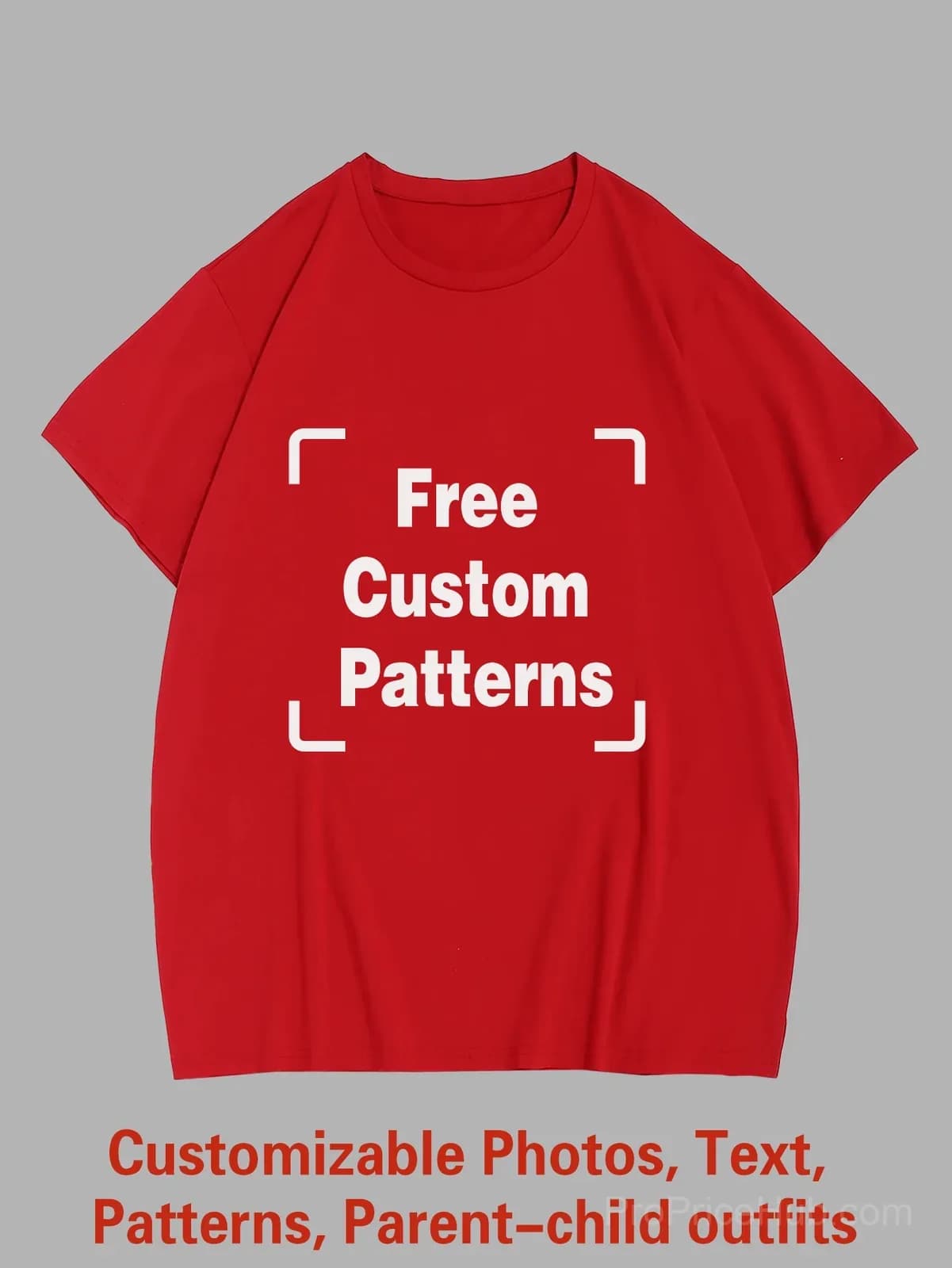 Custom Big & Tall T-Shirt – Photo, Text, Logo - View 14