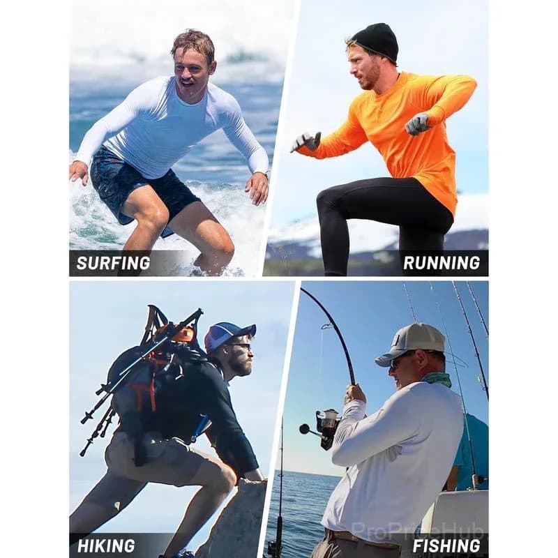 Men's UPF 50+ Long Sleeve Performance Shirt - Quick Dry, Lightweight, Breathable - View 23