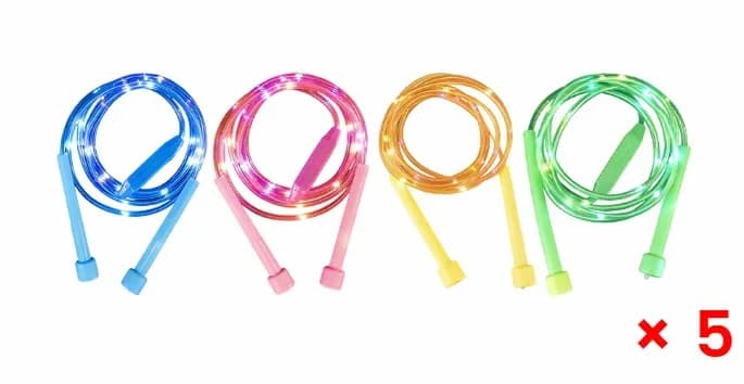 Kids LED Light-Up Jump Rope, Random Color, No Wrist Support - View 13