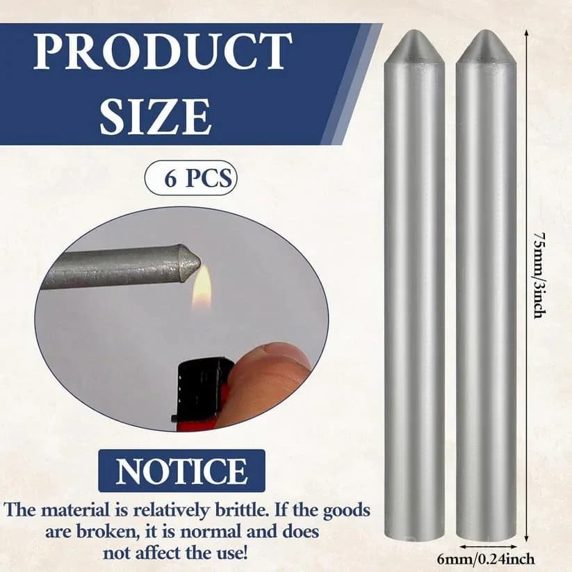6-Pack Low Temperature Welding Rods - Universal Repair - View 6