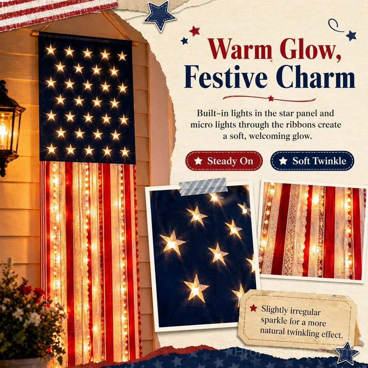 Patriotic Porch Banner Set for America’s 250th Celebration - View 6