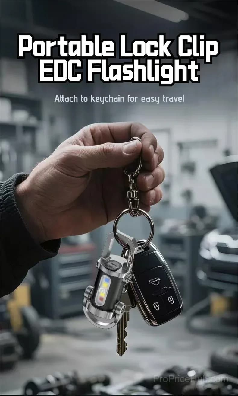 Rechargeable Mini Keychain Flashlight, 800 Lumens, 6 Modes - View 12