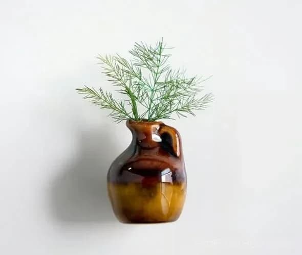 Mini Ceramic Vase Fridge Magnet - Small Home Decor Accent - View 14