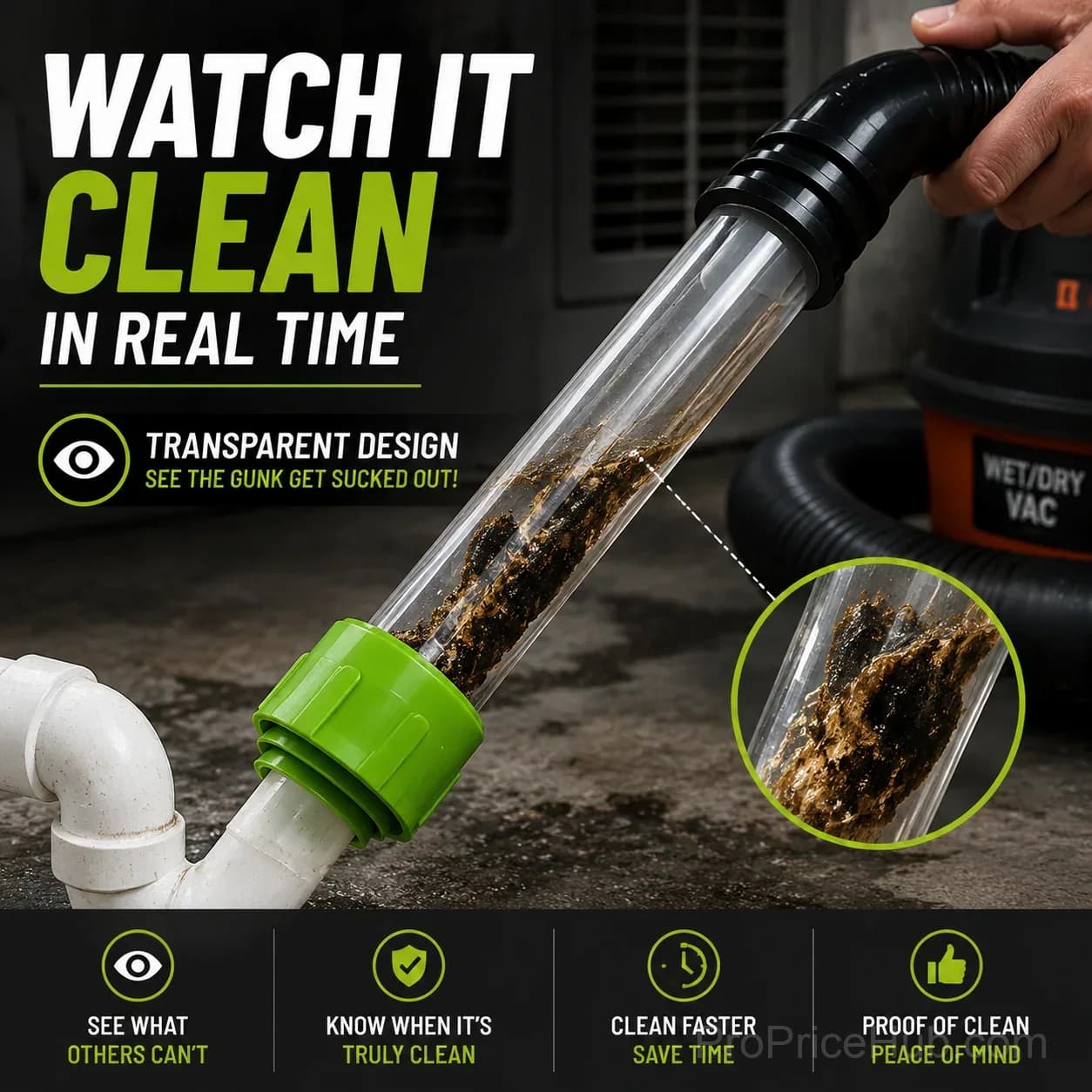 AC Drain Cleaner - Clear Clogs in Minutes, No Plumber Needed - View 3