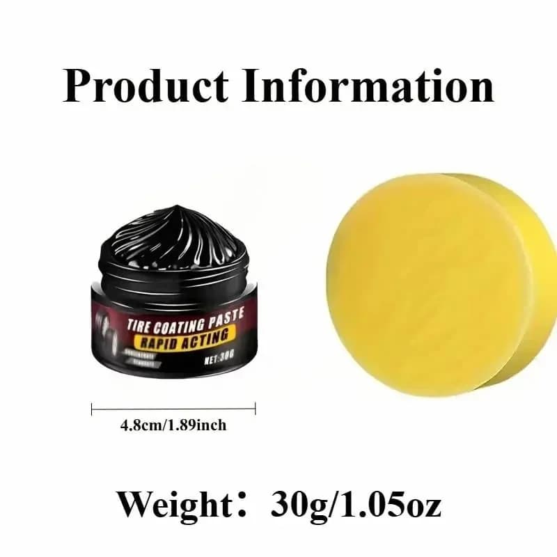 Tire Coating & Trim Restorer - Deep Black Shine for Rubber & Plastic - View 8