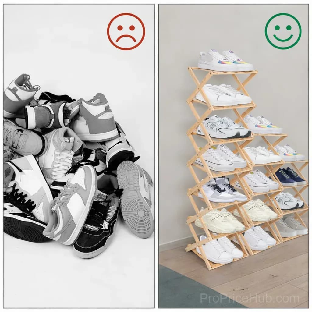 3-Tier Bamboo Storage Rack, Natural, No-Assembly - View 9