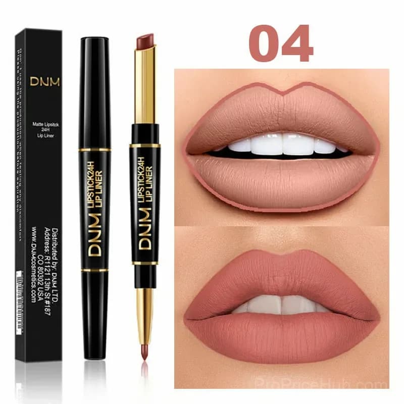 2-in-1 Waterproof Lipstick Lip Liner - #01 Sexy Red - View 10
