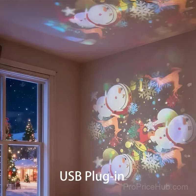 Dynamic Rotating Ocean LED Light Projector, Rechargeable - View 13