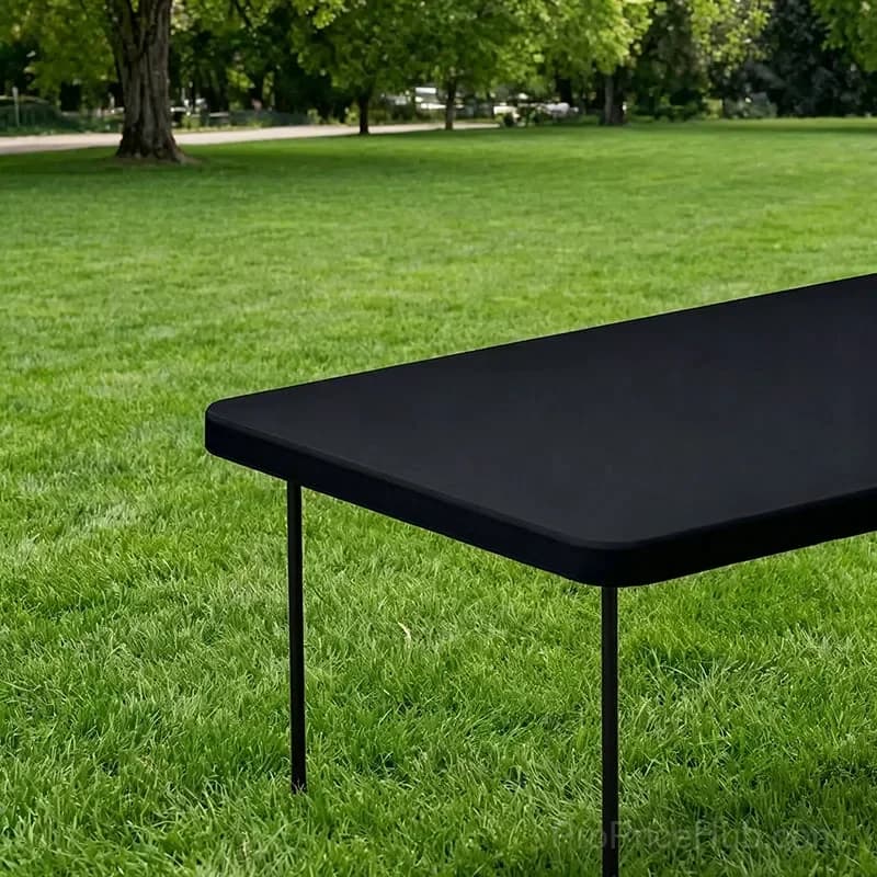 Stretch Fabric Table Top Cap Cover – Elastic Edge, Waterproof, Reusable - View 4