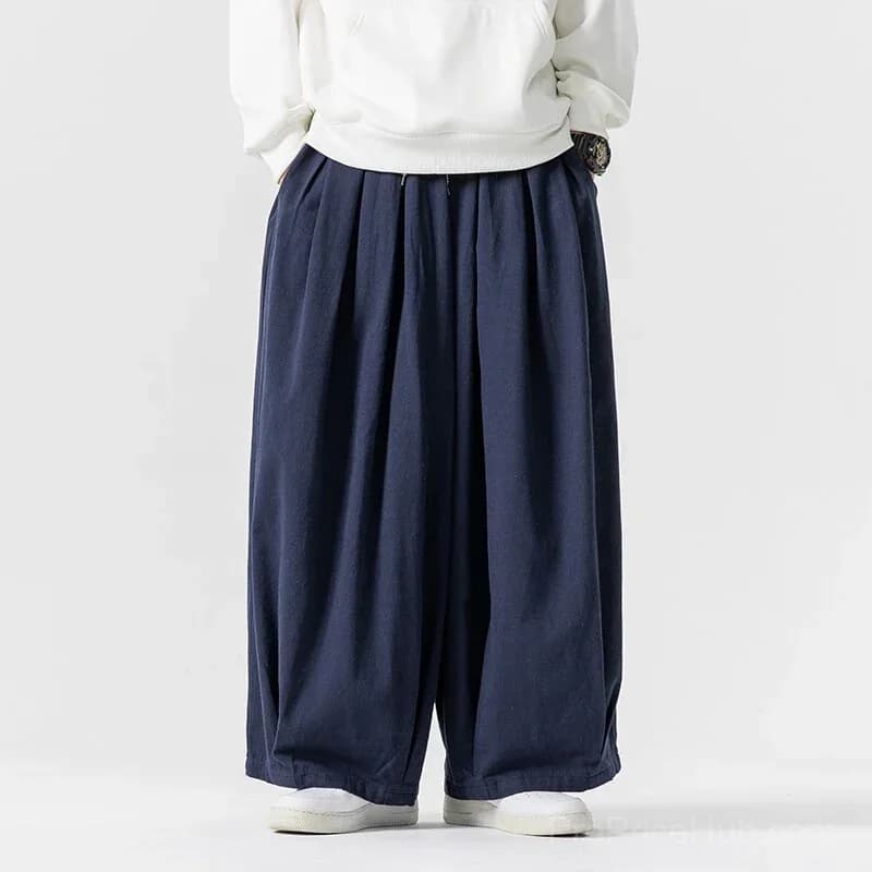 Big & Tall Men's Ultra-Wide Loose Japanese Overalls M-5XL - View 7