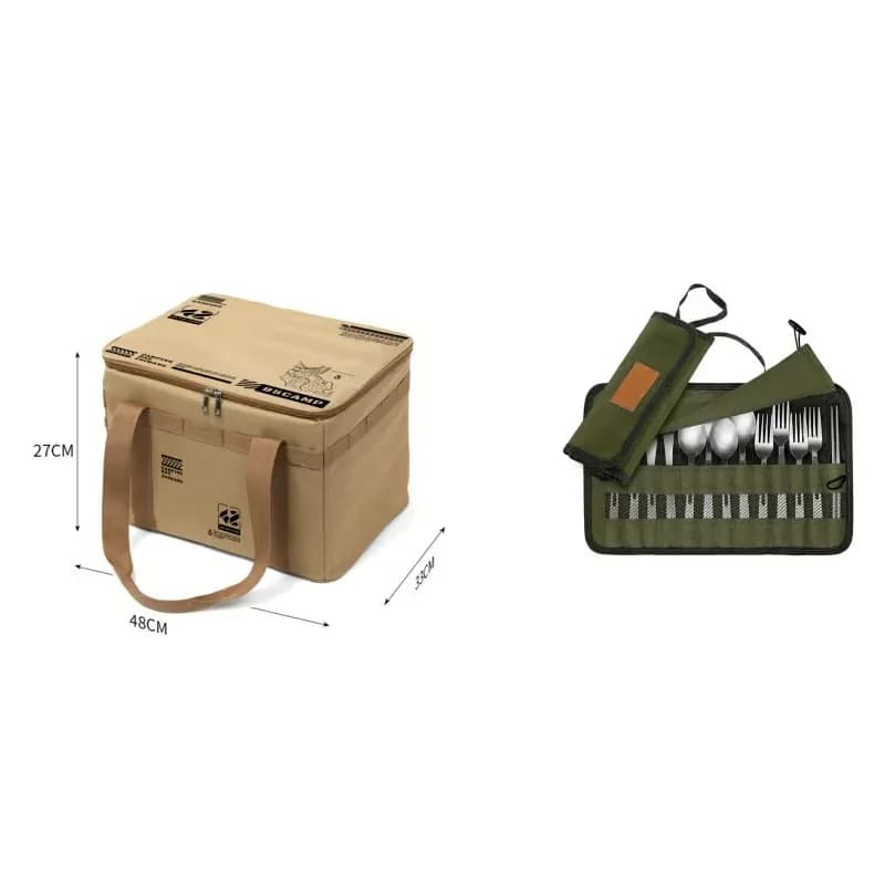 30L Waterproof Outdoor Folding Storage Bag, Khaki - View 23