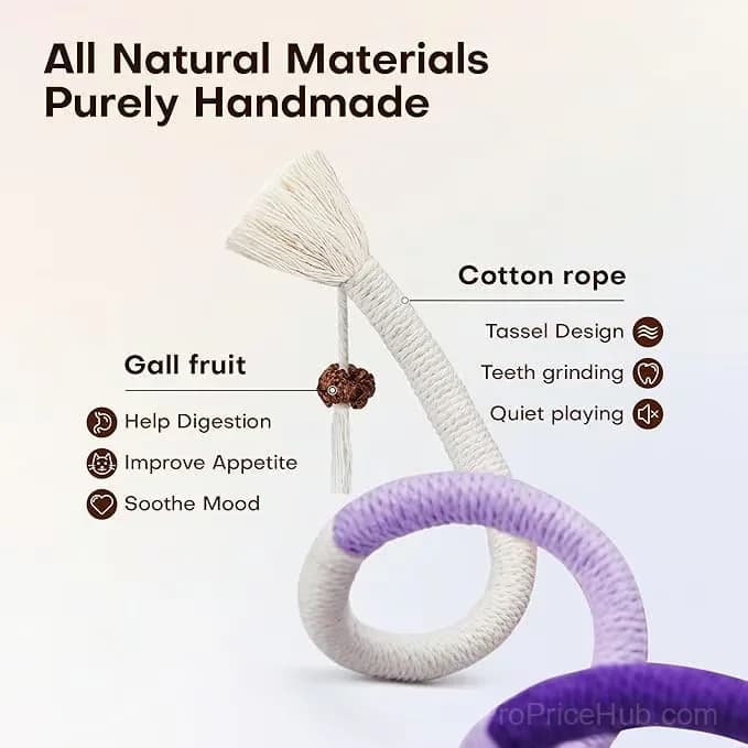 Orange Cat Chewing Rope Toy - View 7