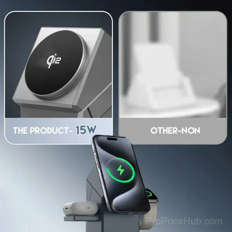 3-in-1 Foldable Magnetic Wireless Charging Station - View 7