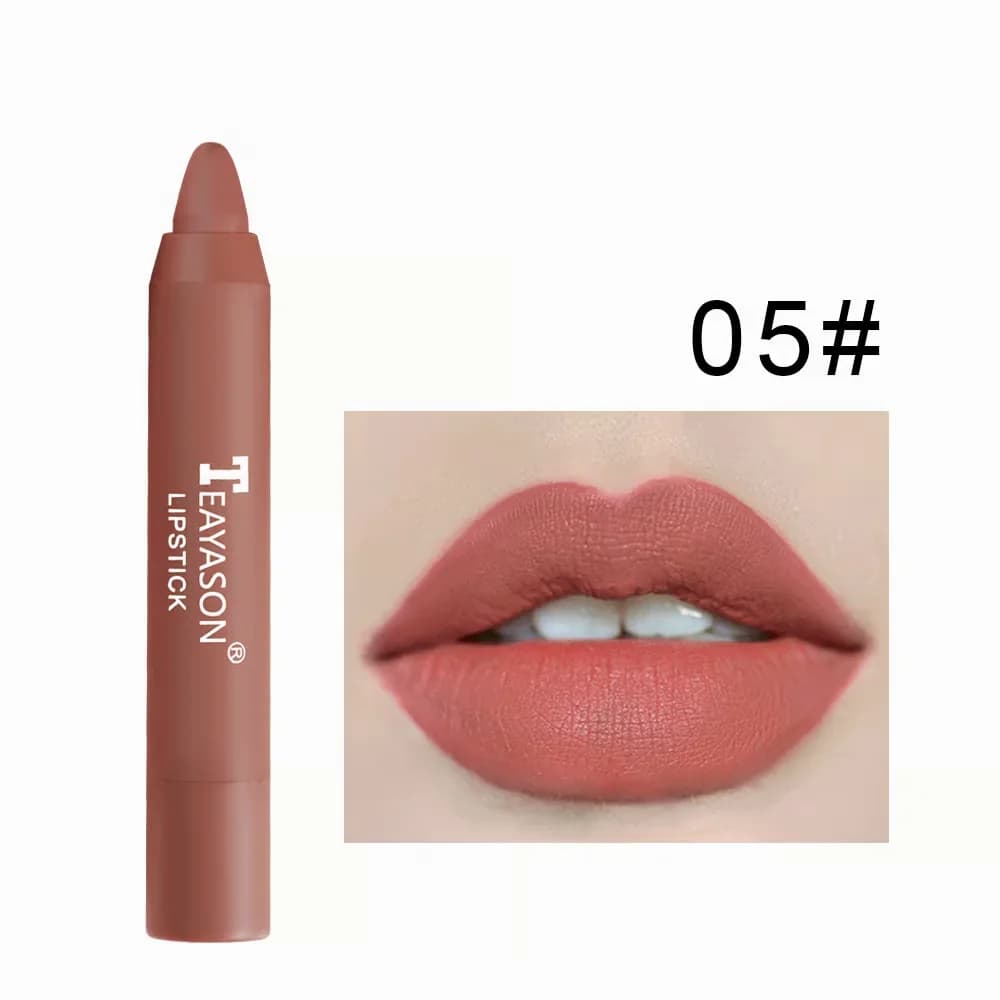 12-Color Matte Lipstick Pen - 01# - View 11