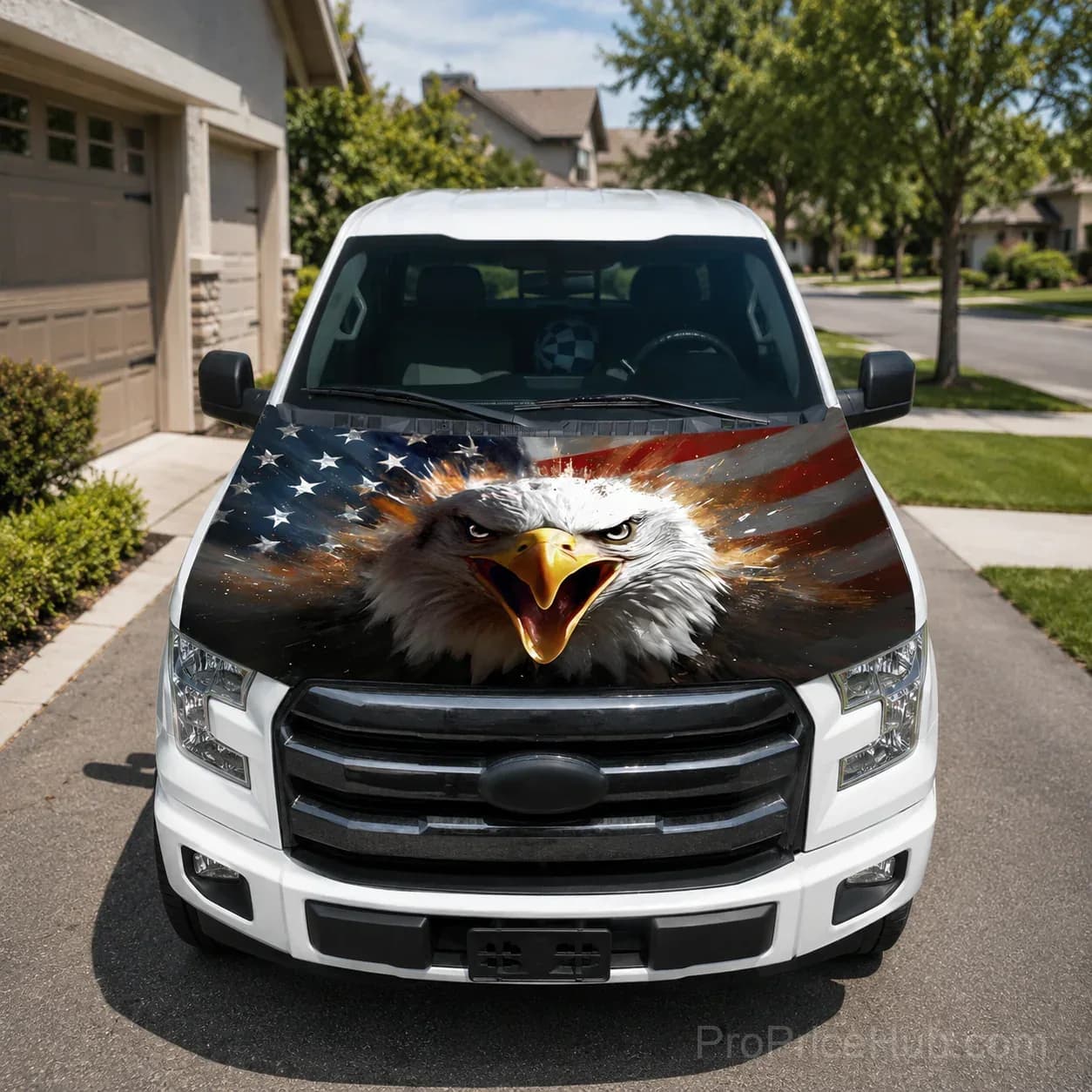 American Car Hood Flag - No Glue No Tools, Install in 1 Minute - View 22