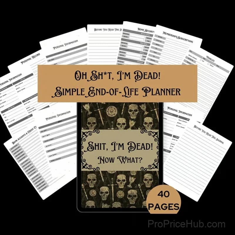 Sh*t...I'm Dead! End of Life Planner, Single Copy - View 5