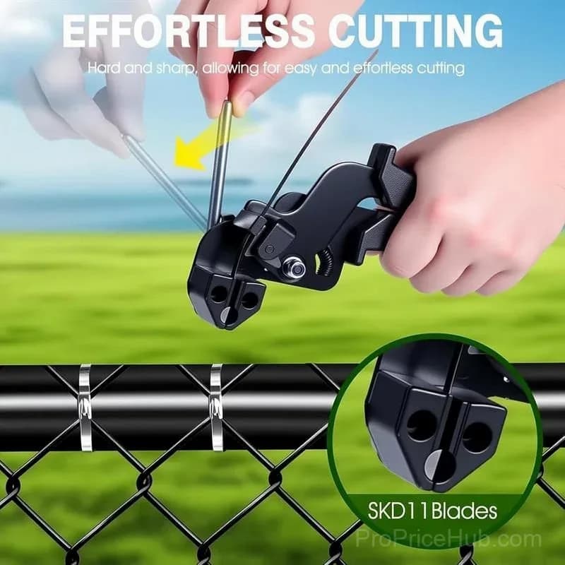 Stainless Steel Cable Tie Gun with Metal Zip Ties - View 4