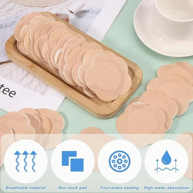 50-Count Belly Button Cover Patches – Self-Adhesive Spunlace Cotton, Oil-Free, Skin Color - View 3