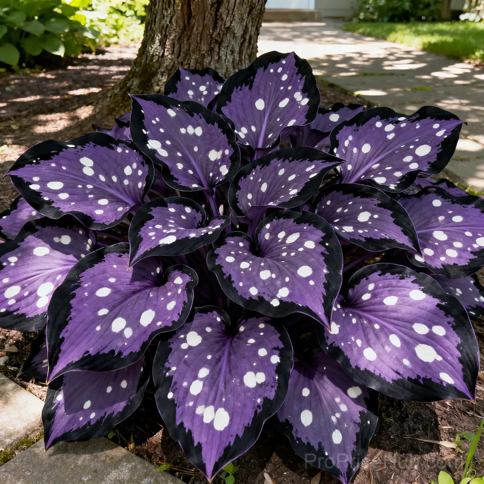 Rare Colored Hosta Rhizome - Live Perennial Plant Root for Shade Gardens - View 4