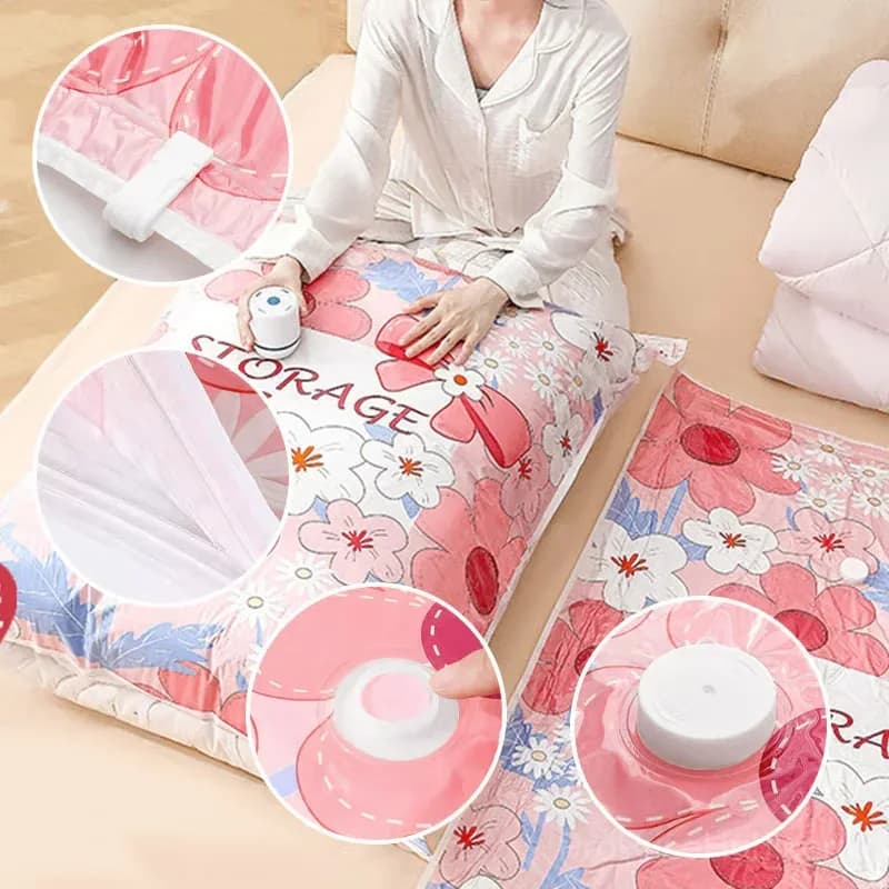 Vacuum Storage Bags, 3 Small 70 x 50 cm with Electric Pump - View 8