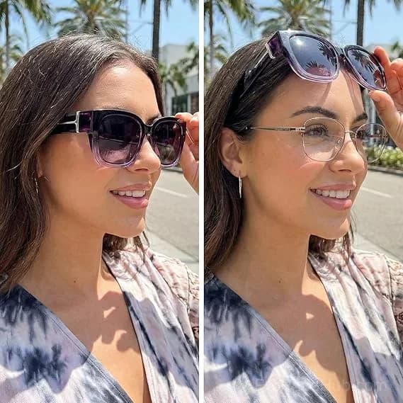 Polarized Fit Over Sunglasses for Women – UV400 Floral Frame - View 7