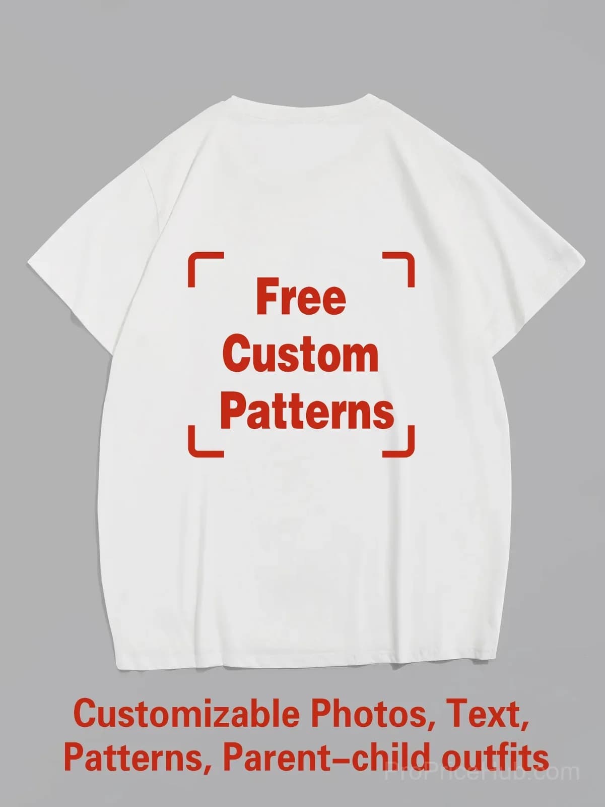 Custom Big & Tall T-Shirt – Photo, Text, Logo - View 8