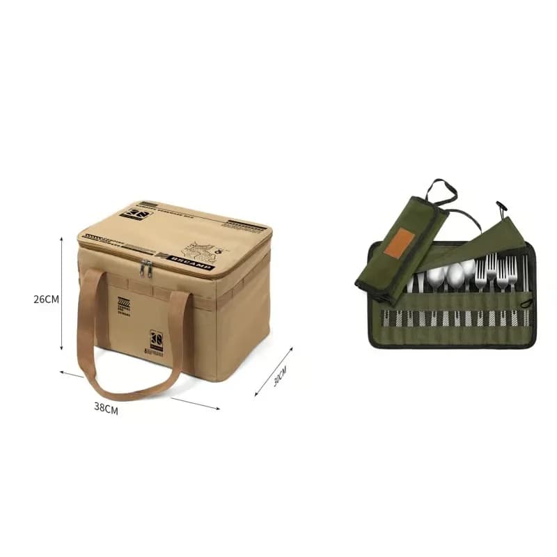 30L Waterproof Outdoor Folding Storage Bag, Khaki - View 22