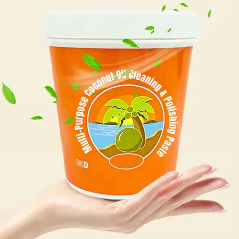 Multi-Purpose Coconut Oil Cleaning & Polishing Paste, 280g - View 7