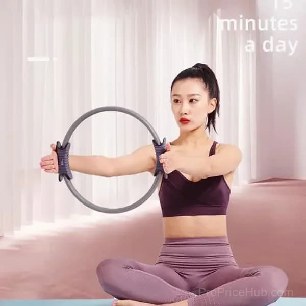 Purple Pilates Ring Fitness Trainer Resistance Circle - View 5