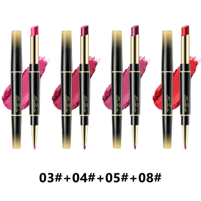 Double-Ended Matte Lip Liner & Lipstick – Waterproof, Non-Fading - View 20