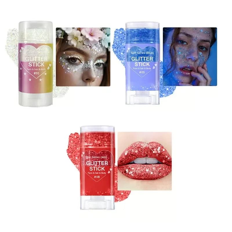 Star Series Chunky Body Glitter Stick, Color Mixing - View 4