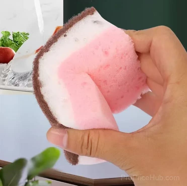 3-Color Square High-Foaming Seaweed Dish Sponge - View 4