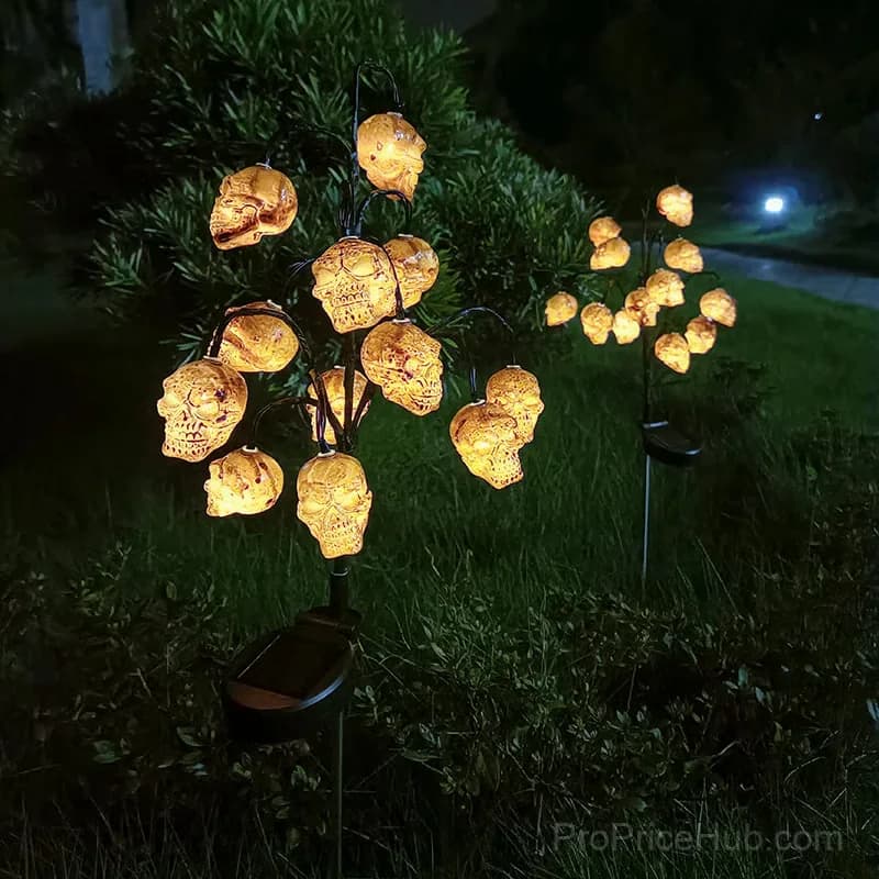 Halloween Ghost Solar Ground Stake Lawn Light, 16 LED - View 5