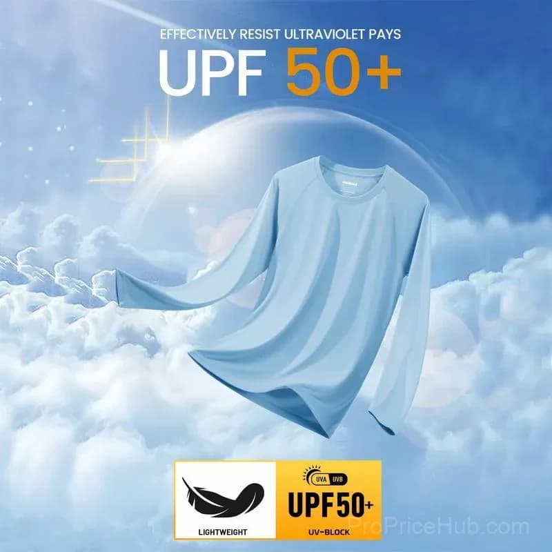 Men's UPF 50+ Long Sleeve Performance Shirt - Quick Dry, Lightweight, Breathable - View 18