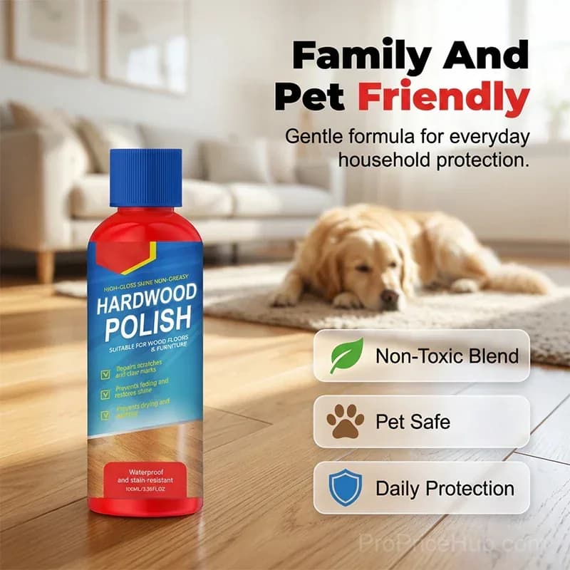 Instant High-Gloss Wood Floor Polish – Restore & Protect - View 7