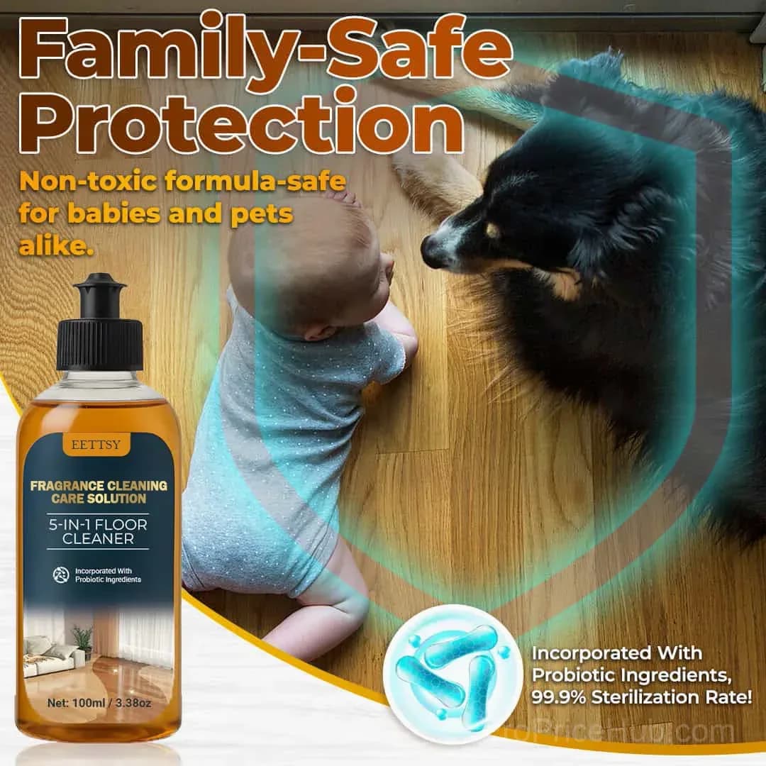 5-in-1 Floor Cleaner - Fast-Drying, Antibacterial, Eco-Friendly Solution - View 4