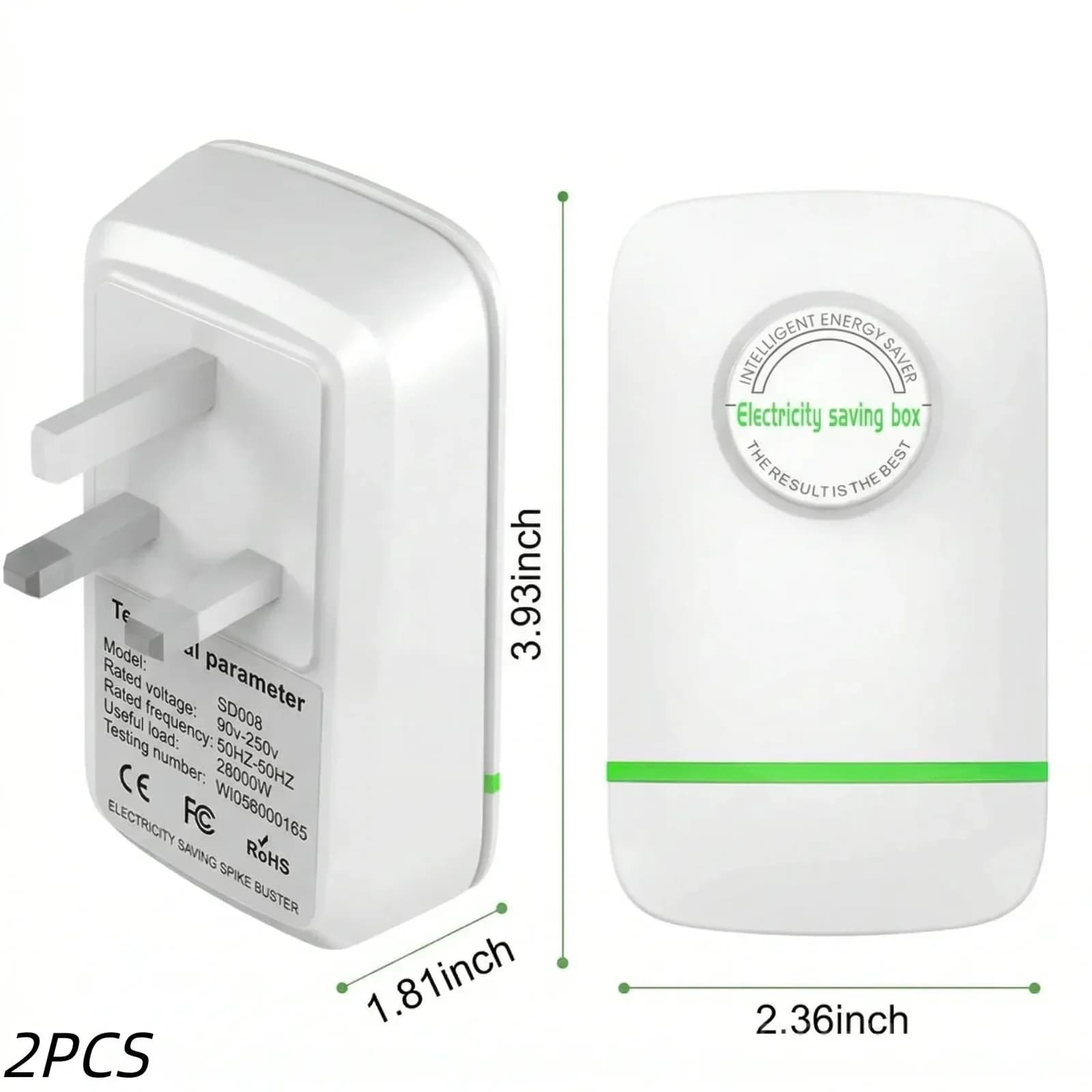 Household Energy-Saving Device with US Plug, 1 Pack - View 3