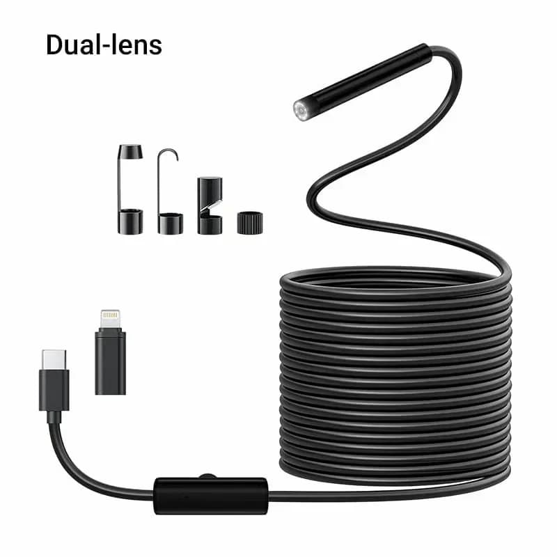 Mobile Phone Endoscope, 8mm 5m Hard Cable for iOS/Android - View 2