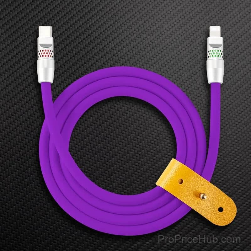100W Fast Charging Cable with RGB Glow - View 34